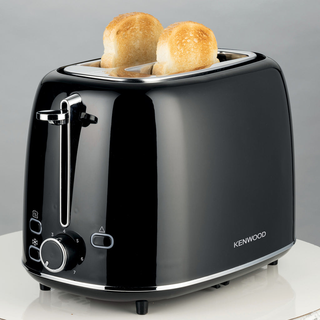 Kenwood - Eterna Plastic 2 Slice Toaster Glossy Black - TCP31.000BK - Kenwood South Africa