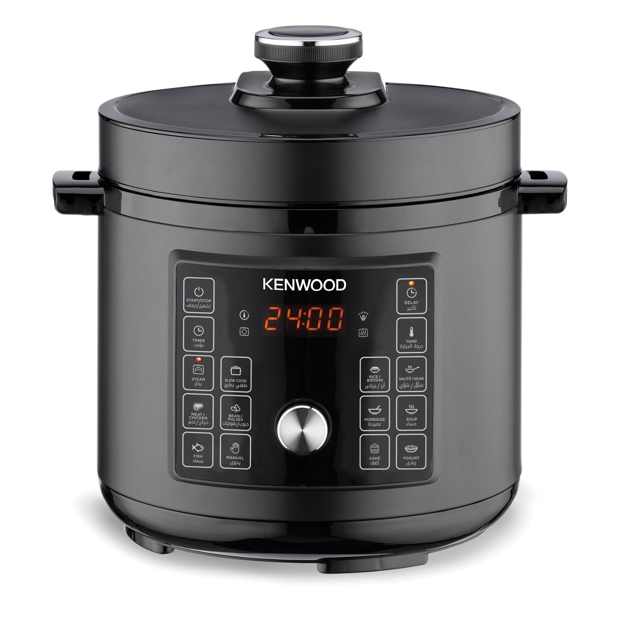 Kenwood - 6L Electric Pressure Cooker 12 Function Black - PCM90