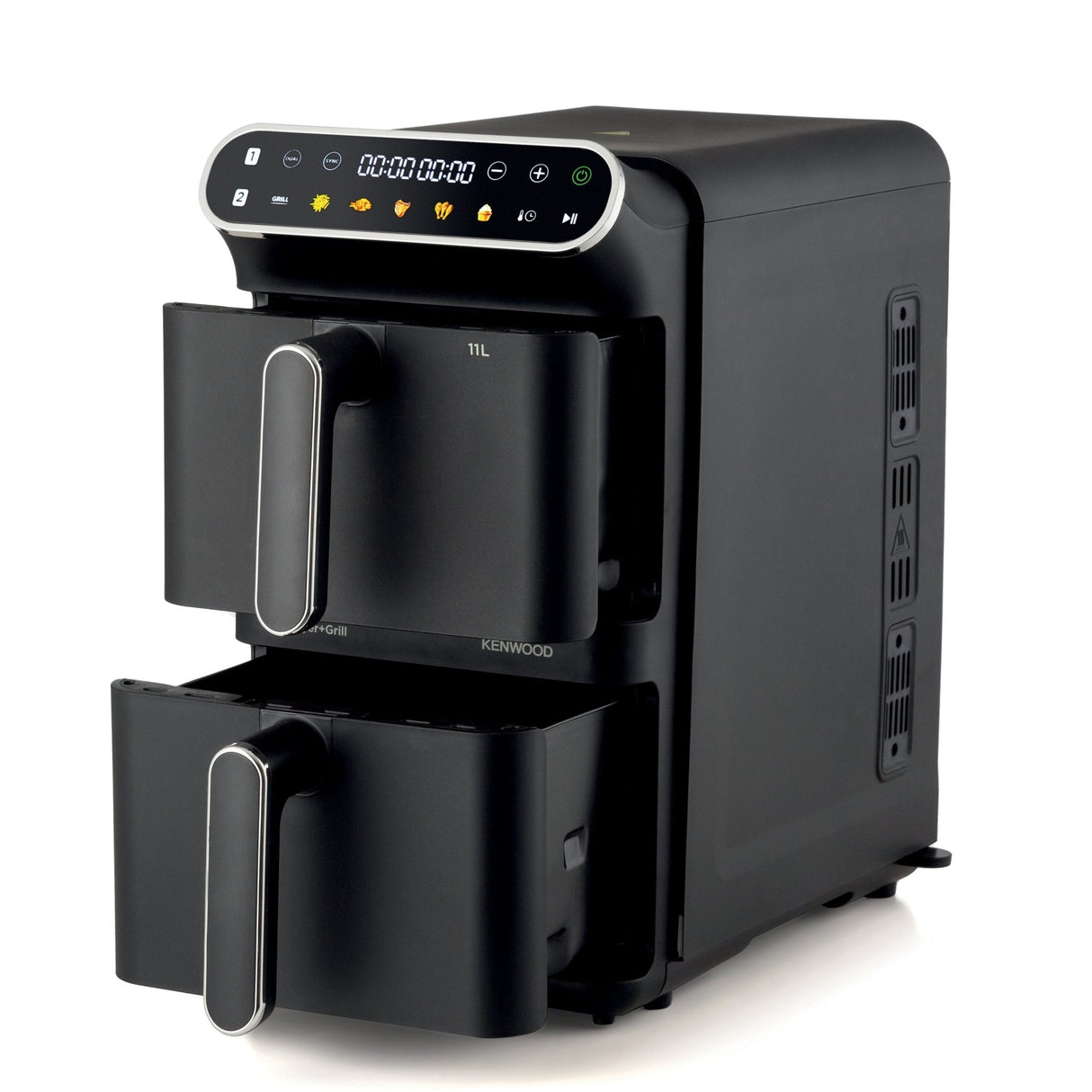 Kenwood - Vertical Duo Digital Air Fryer 11L Black - HFV11.000BK - Kenwood South Africa