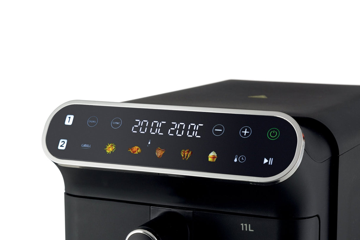 Kenwood - Vertical Duo Digital Air Fryer 11L Black - HFV11.000BK - Kenwood South Africa