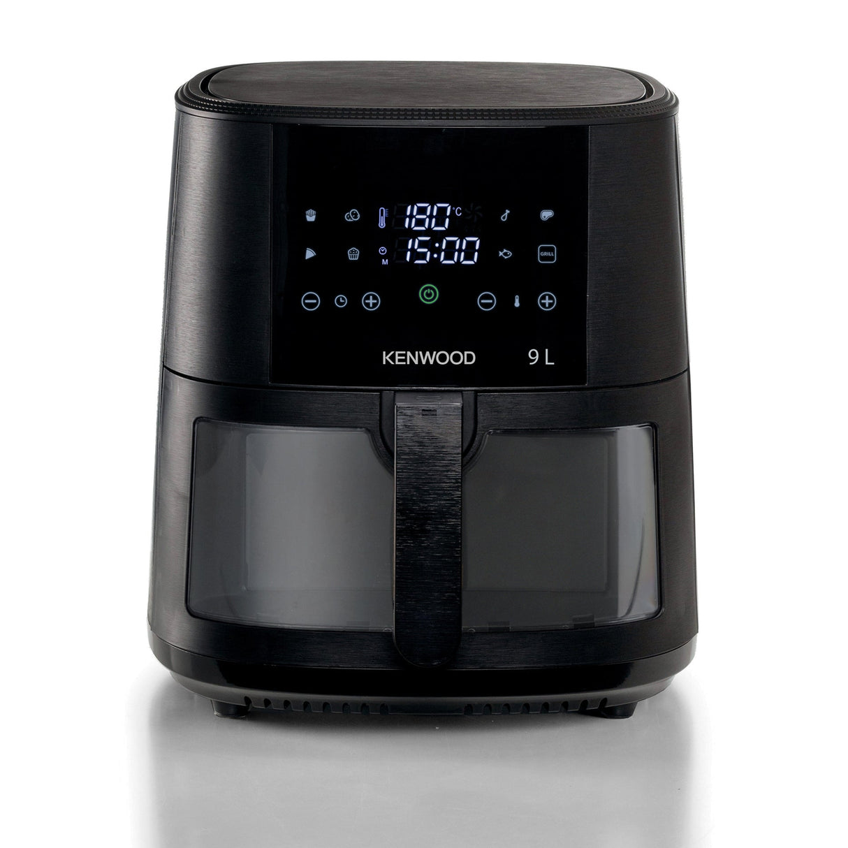 Kenwood - 9L Air Fryer with Grill Function & Window - HFG92.000BK