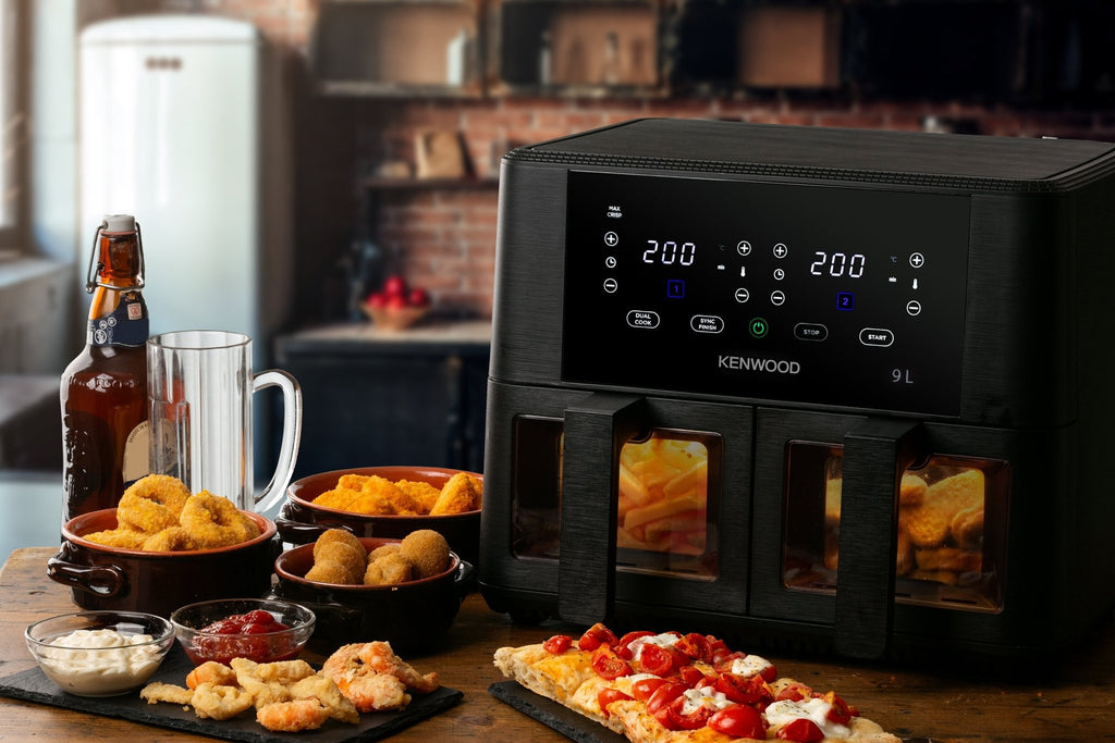Double Air Fryer 4.5L + 4.5L = 9L with Windows - HFG95.000BK - Kenwood South Africa