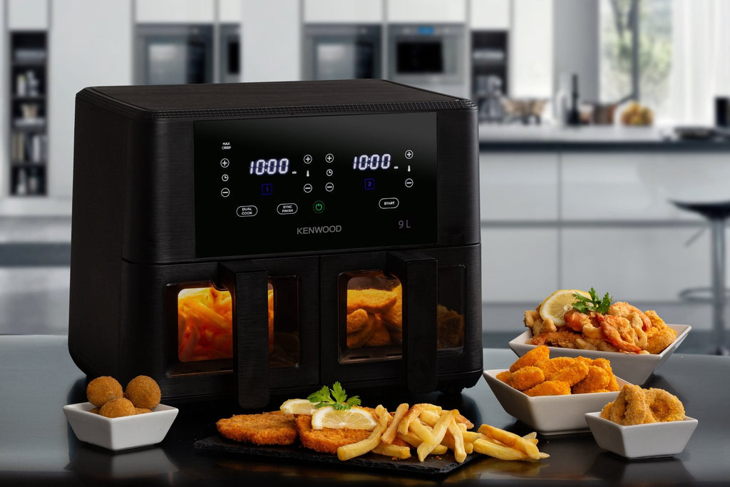 Double Air Fryer 4.5L + 4.5L = 9L with Windows - HFG95.000BK - Kenwood South Africa