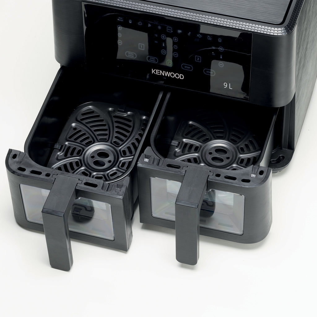 Double Air Fryer 4.5L + 4.5L = 9L with Windows - HFG95.000BK - Kenwood South Africa