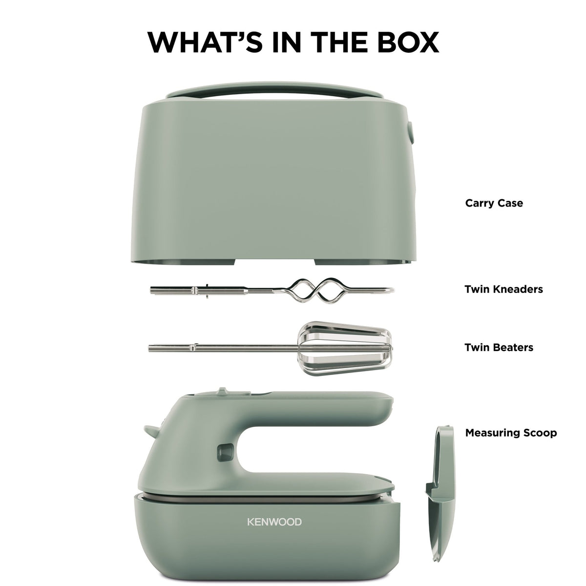 Kenwood - QuickMix Go Collection Hand Mixer Green 350W - HMP40.000GR - Kenwood South Africa
