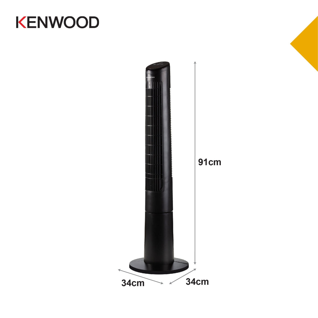 Kenwood - Slimline Tower fan with Remote Black - IFP70.000BK - Kenwood South Africa