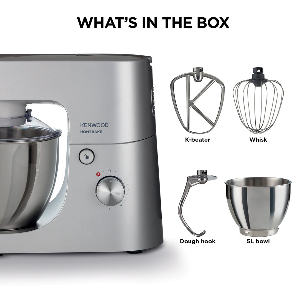 Kenwood - HomeBake Stand Mixer 1000W - KHH01.000SI - Kenwood South Africa