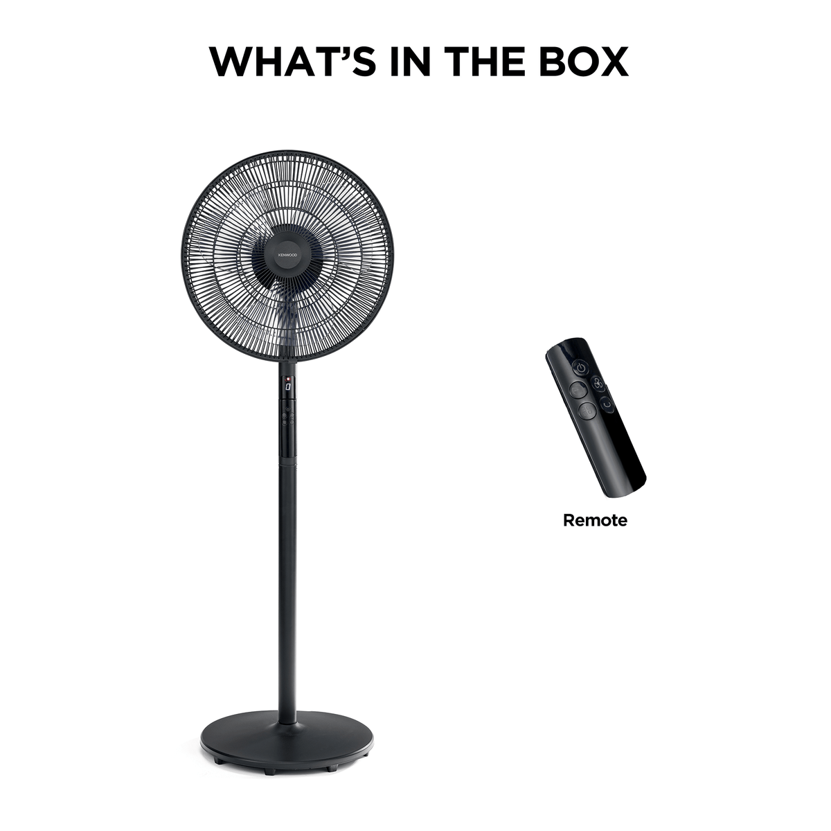 Kenwood - Pedestal Fan with LED Display Black - IFP17.000BK - Kenwood South Africa
