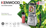 Kenwood - High Power Blender with Smoothie Bottle S/Steel 1500W - BLM91.640SS
