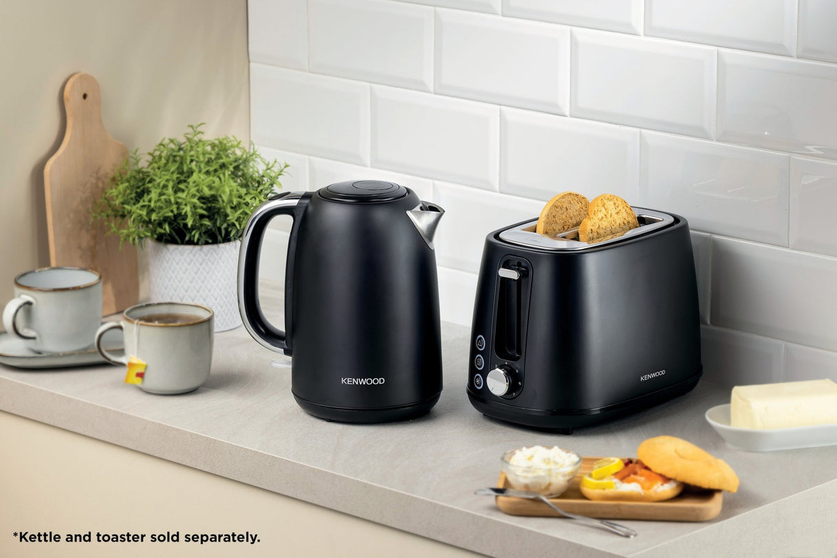 Kenwood - Elementa S/Steel 2 Slice Toaster Matt Black - TCM37.000BK - Kenwood South Africa