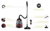 Kenwood - Xtreme Cyclone Vacuum Cleaner 2200W - VBP80.000RG - Kenwood South Africa