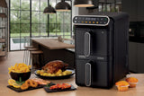 Kenwood - Vertical Duo Digital Air Fryer Black - HFV11.000BK