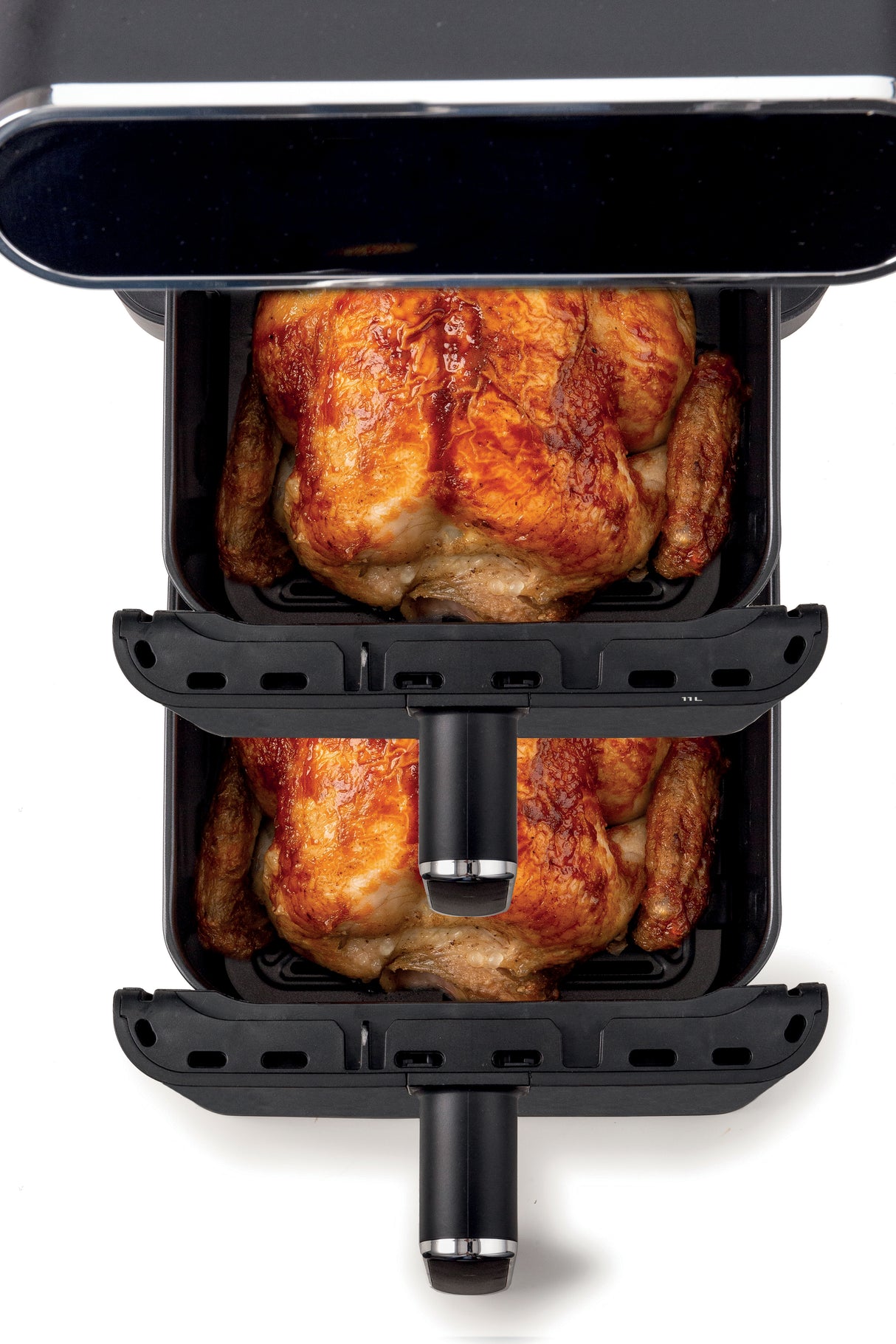 Kenwood - Vertical Duo Digital Air Fryer Black - HFV11.000BK