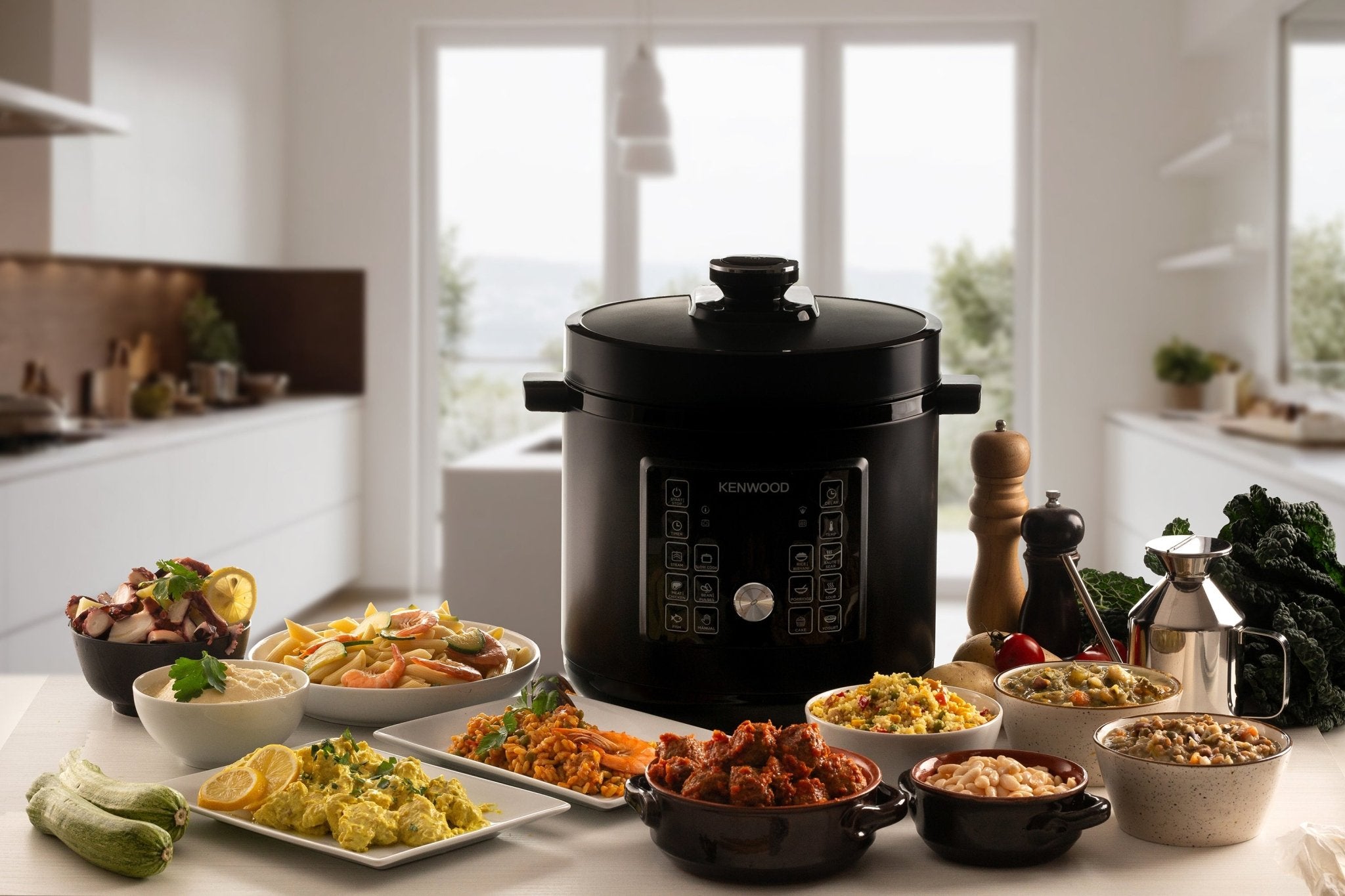 バーベキュー・調理用品 Masterpiece LOVE FOR NOTO natal design Kenwood - 6L Electric Pressure Cooker 12 Function Black - PCM90