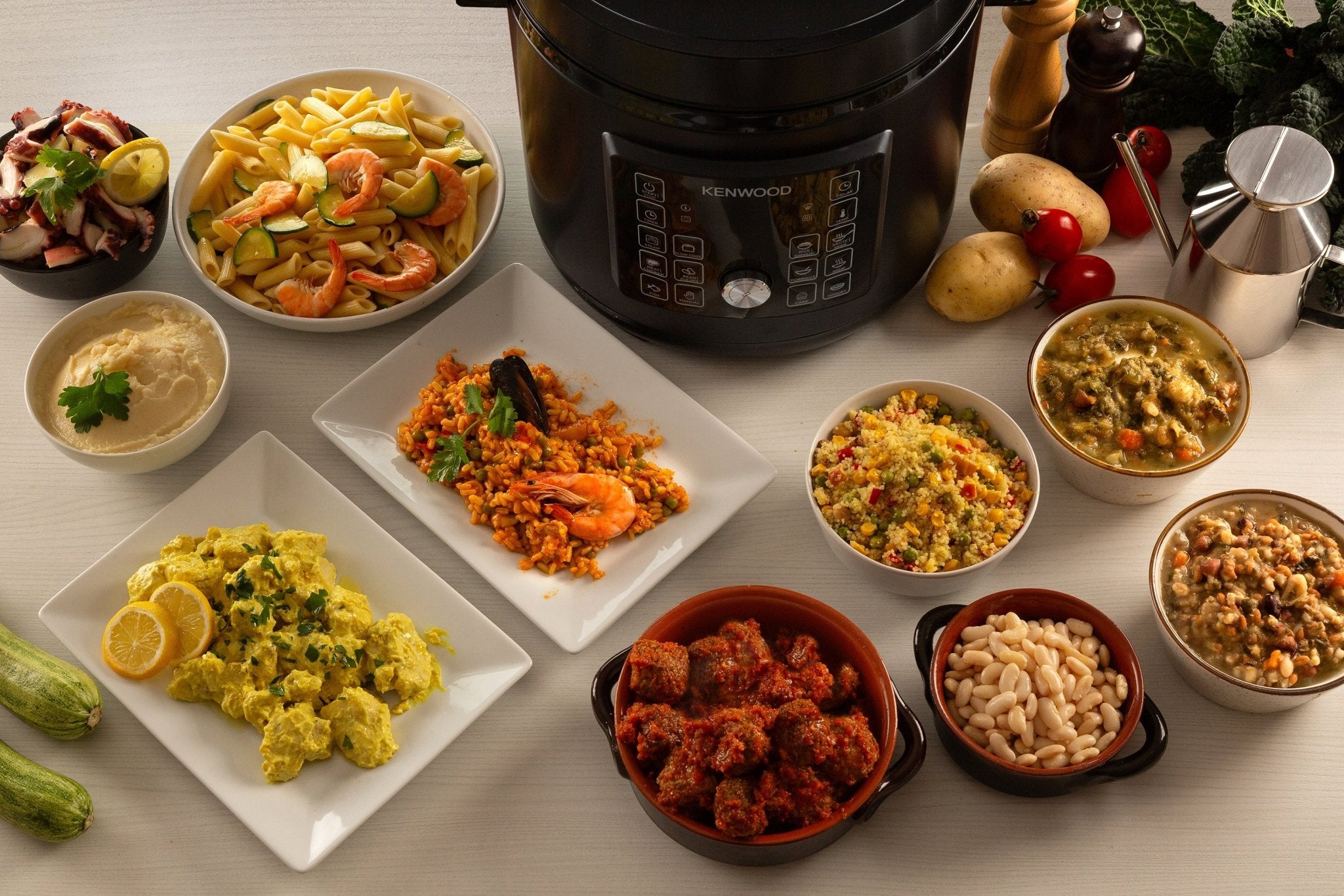 バーベキュー・調理用品 Masterpiece LOVE FOR NOTO natal design Kenwood - 6L Electric Pressure Cooker 12 Function Black - PCM90