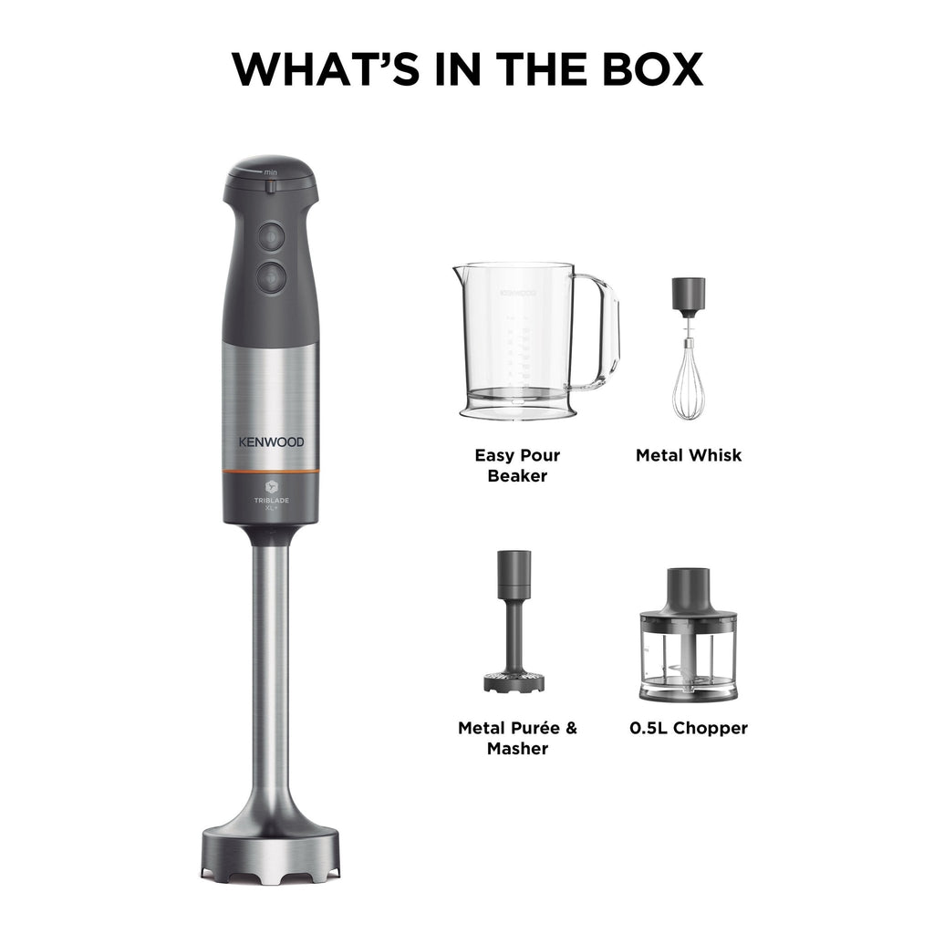 Kenwood - Triblade™ XL Hand Blender & Accesories 1000W - HBM60.307GY - Kenwood South Africa