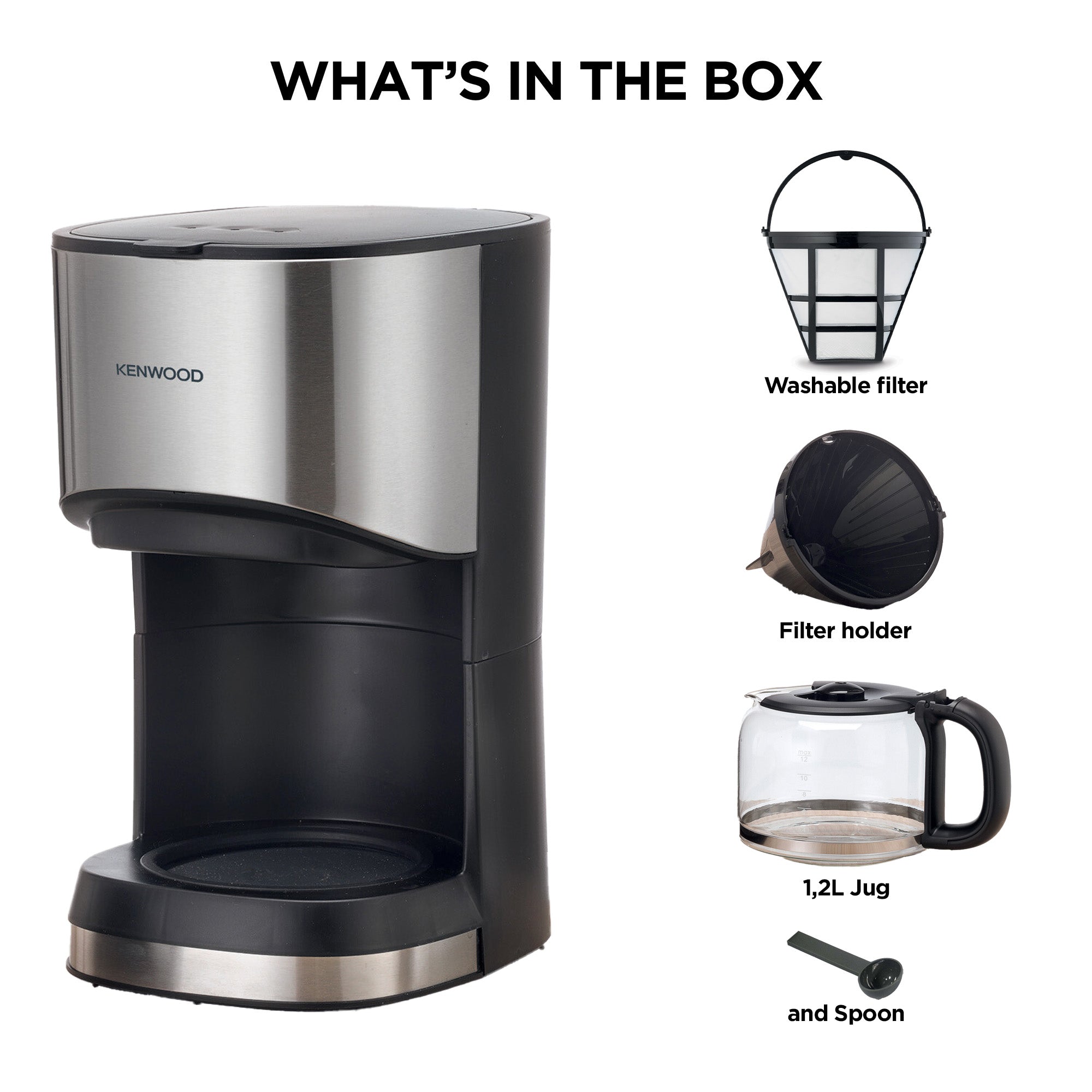 Kenwood - Drip Coffee Machine 10 Cup - CMM10.000BM – Kenwood South