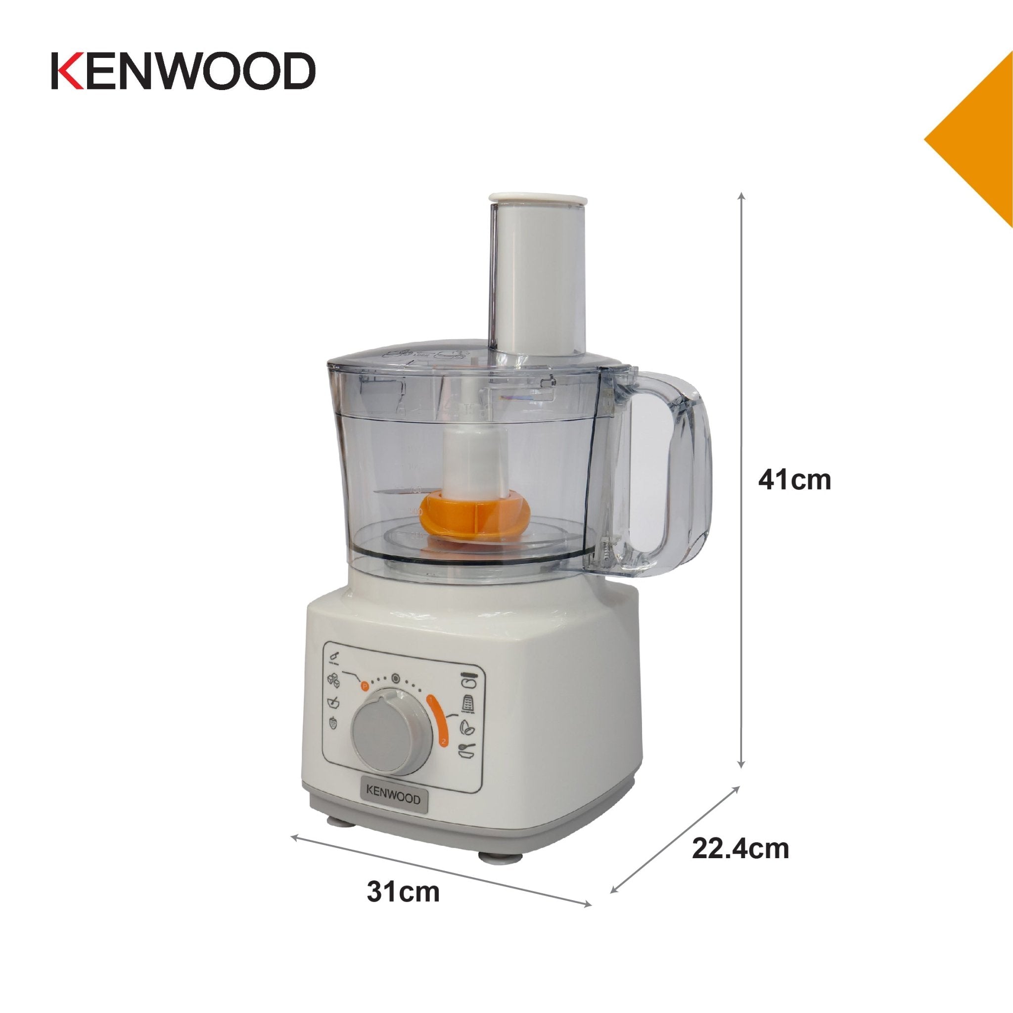 Kenwood - Essentials - Food Processor & Blender White 750W - FDP03
