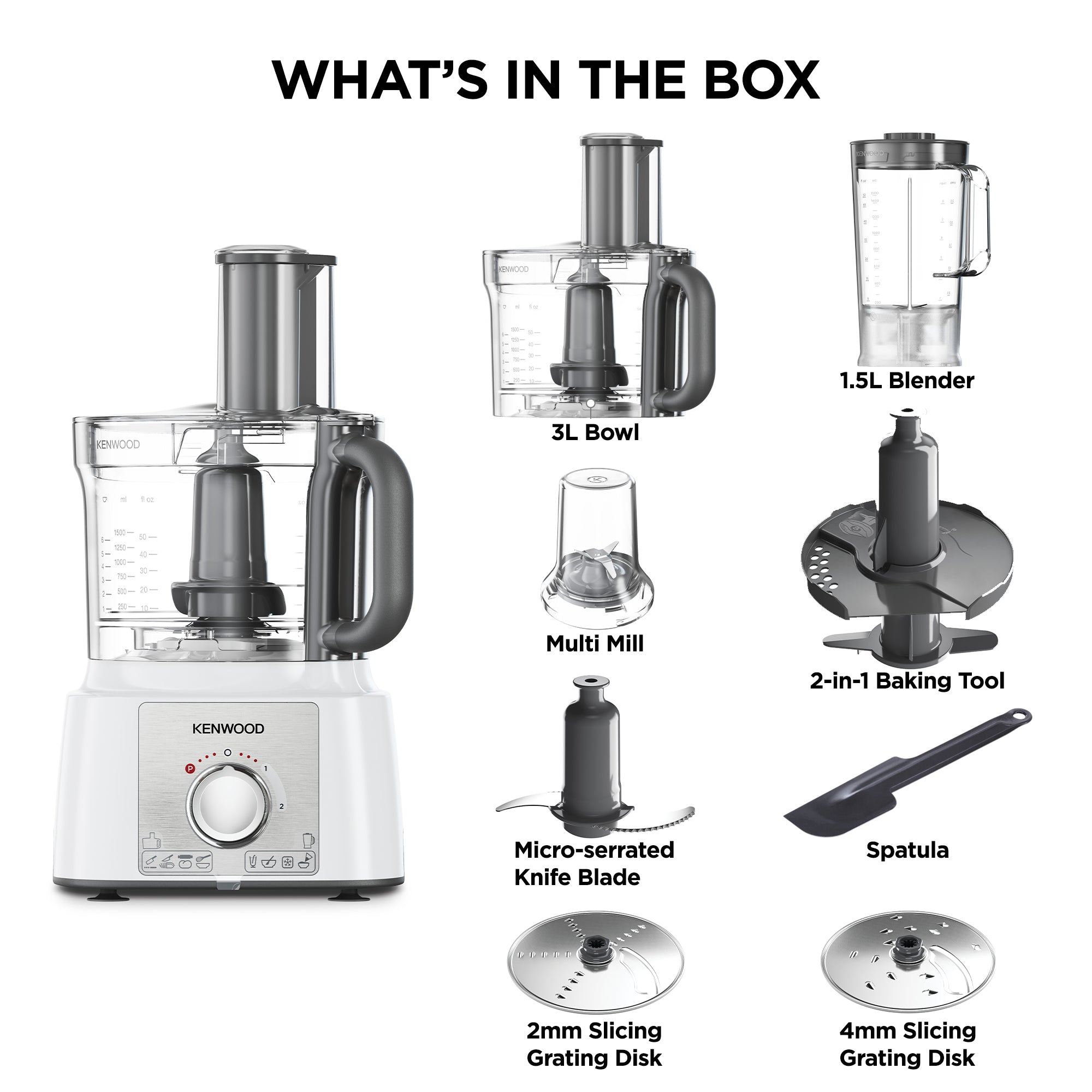 Kenwood - MultiPro Express Food Processor - FDP65.400WH – Kenwood