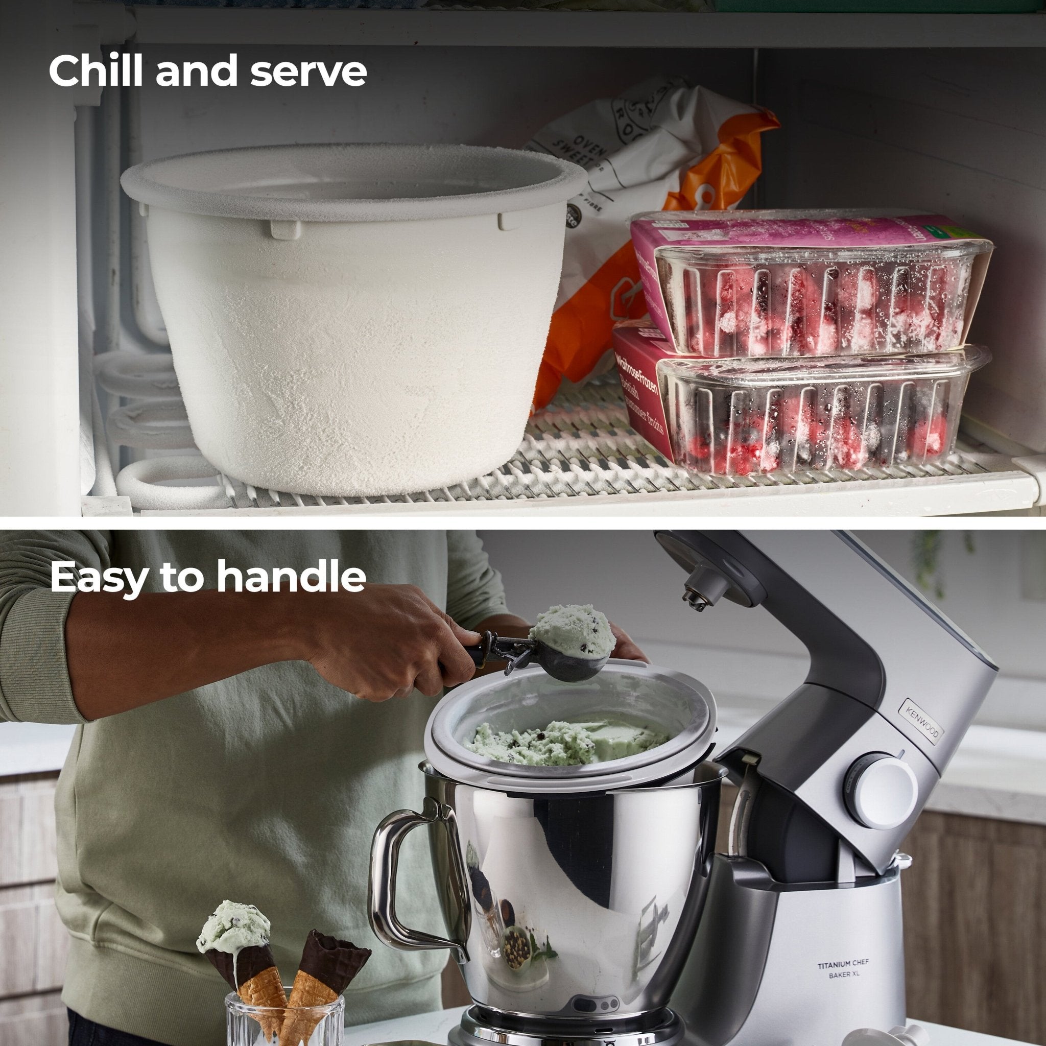 Kenwood - Attachment Chef/Chef XL Frozen Dessert Maker - KAX71