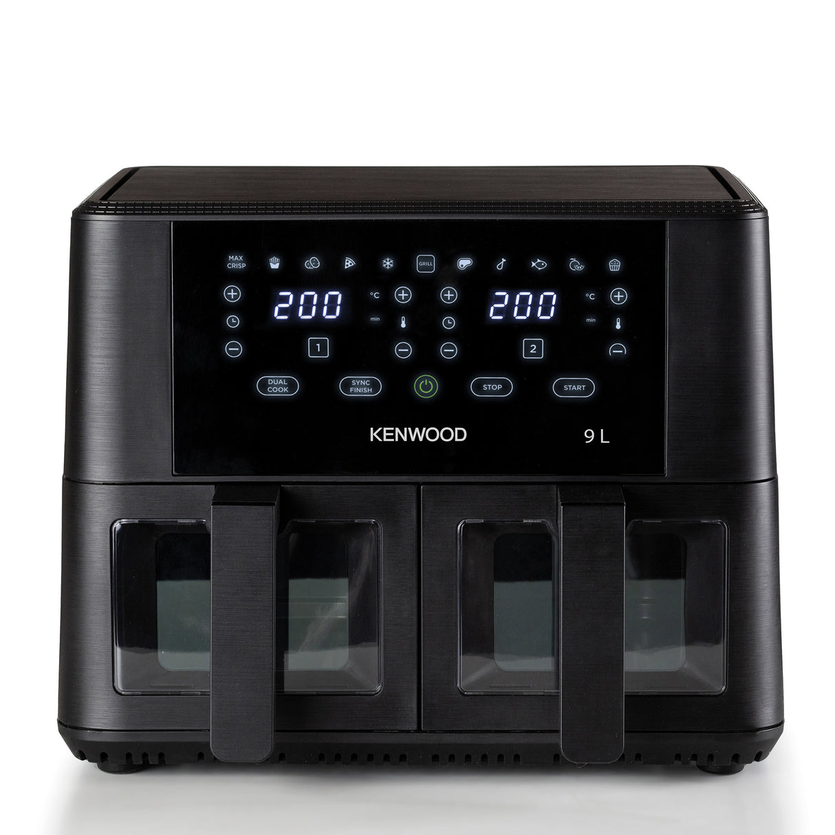 Double Air Fryer 4.5L + 4.5L = 9L with Windows - HFG95.000BK - Kenwood South Africa