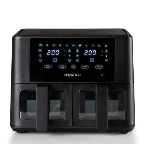 Double Air Fryer 4.5L + 4.5L = 9L with Windows - HFG95.000BK - Kenwood South Africa