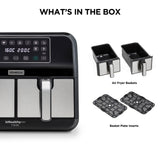 Kenwood - Air Fryer 8L kHealthy Fry Dual - HFM75.000MB