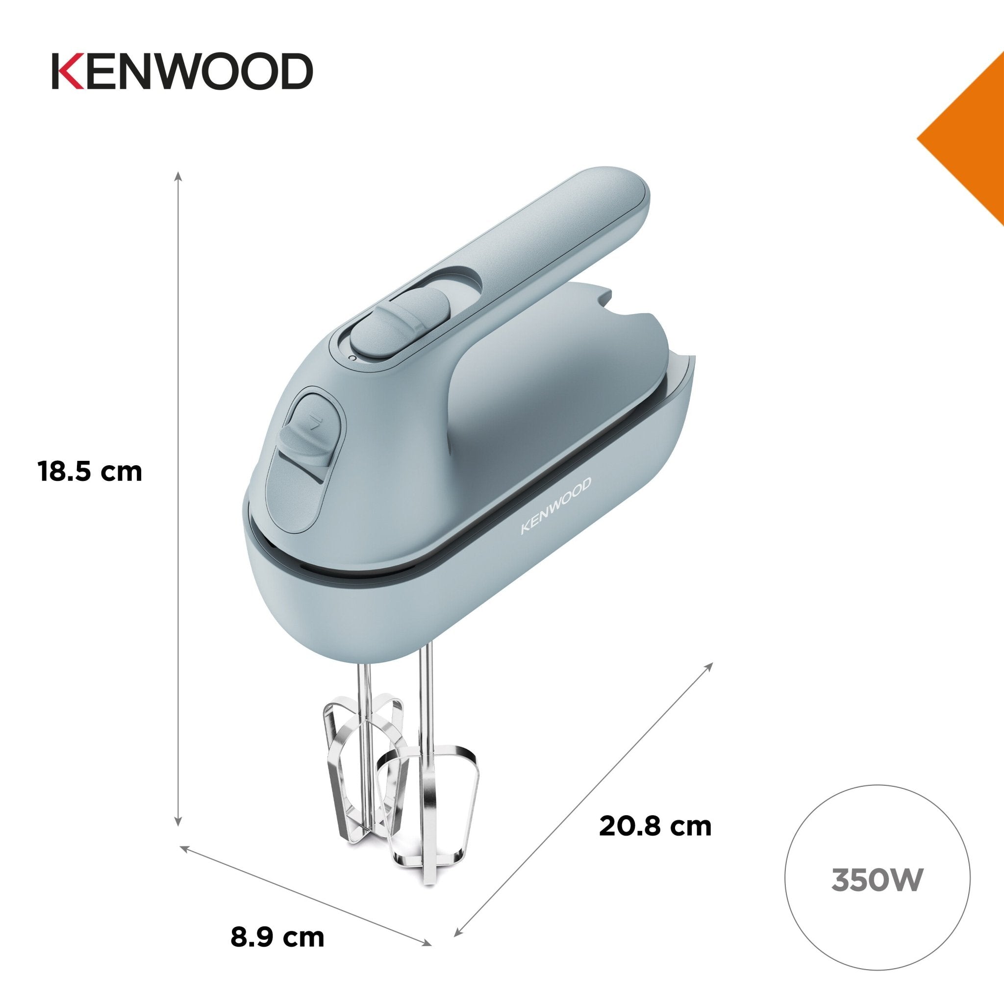 Kenwood - QuickMix Go Collection Hand Mixer Storm Blue 350W