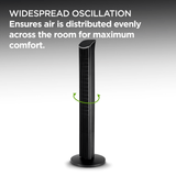 Kenwood - Tower fan with Remote Black - IFP46.000BK - Kenwood South Africa