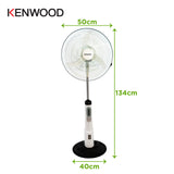 Kenwood - Pedestal Fan 40cm White with Rechargeable Battery - IFP95.000WH