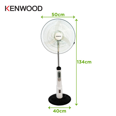 Kenwood - Pedestal Fan 40cm White with Rechargeable Battery - IFP95.000WH