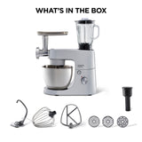 Kenwood - HomeBake Stand Mixer + Blender and Mincer 1000W - KHH01.220SI - Kenwood South Africa