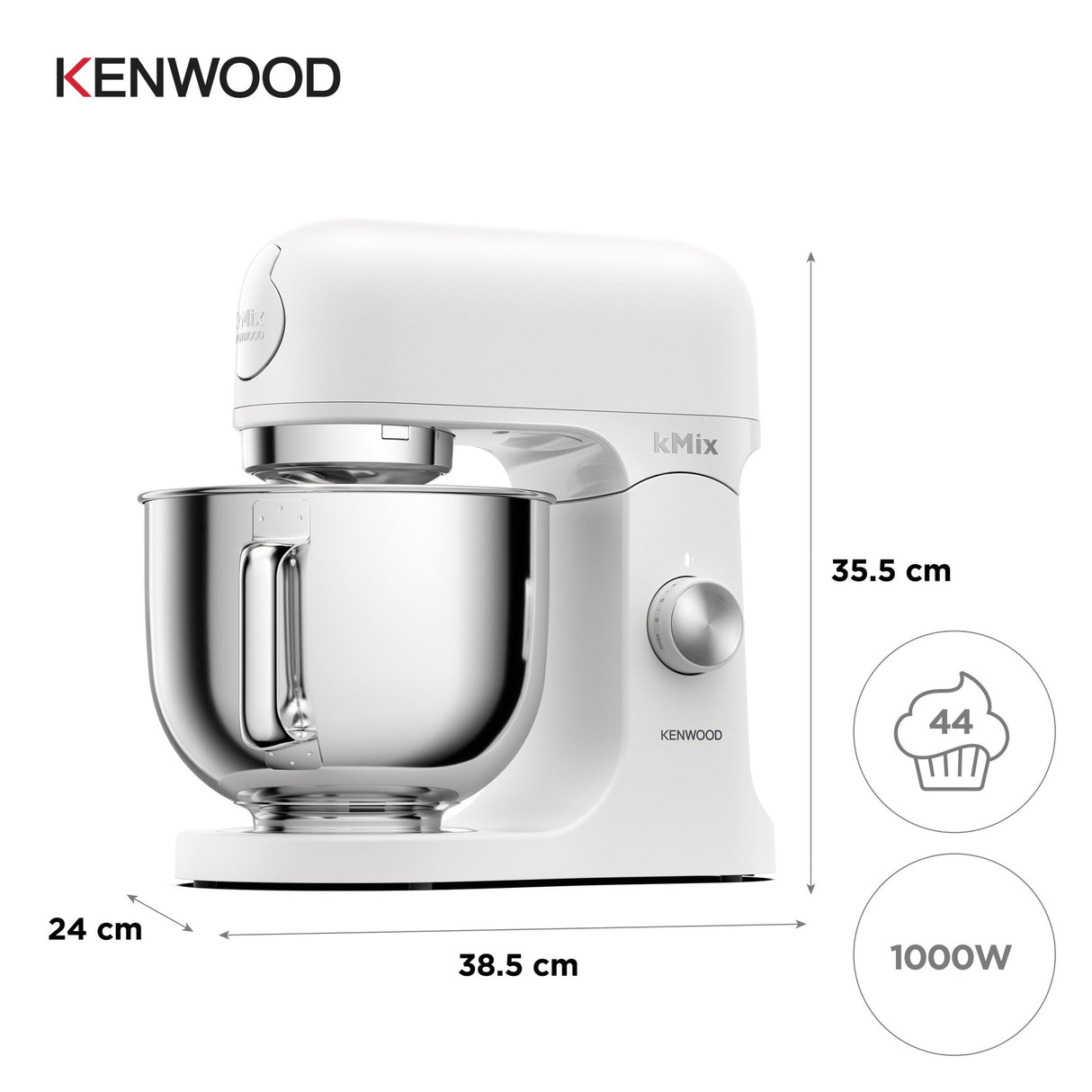 Kenwood - kMix Stand Mixer - Matt White - KMX751AWH - Kenwood South Africa