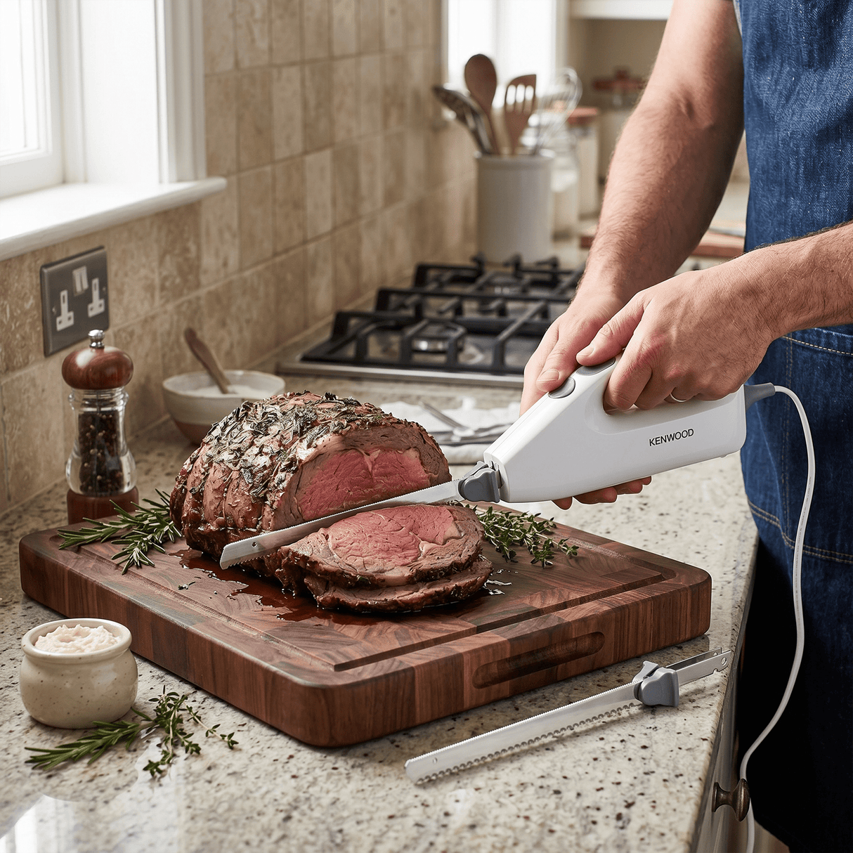 Kenwood - Electric Carving Knife White - KN650B - Kenwood South Africa