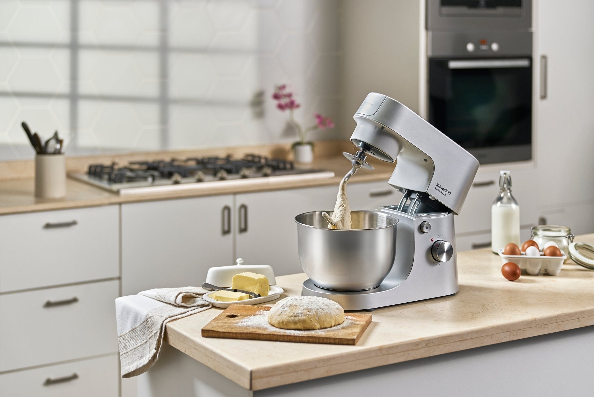 その他 KENWOOD Kenwood - HomeBake Stand Mixer 1000W Silver - KHH01.000SI