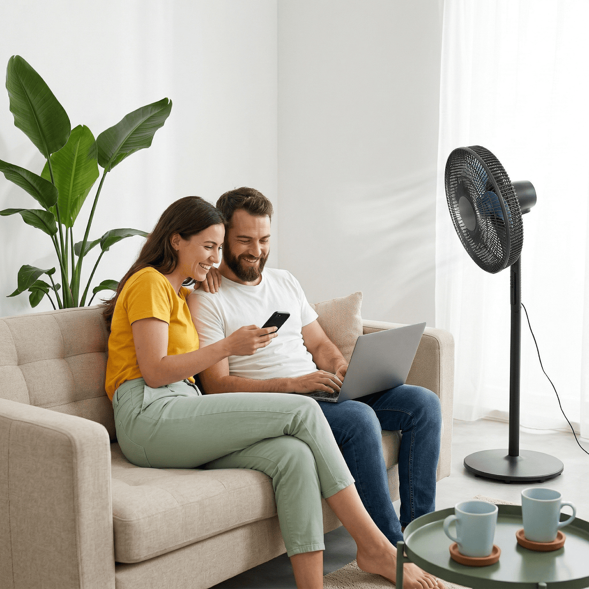 Kenwood - Pedestal Fan with LED Display Black - IFP17.000BK - Kenwood South Africa