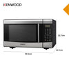 Kenwood - Microwave Oven with Grill 42L Stainless Steel - MWZ42.000SI - Kenwood South Africa