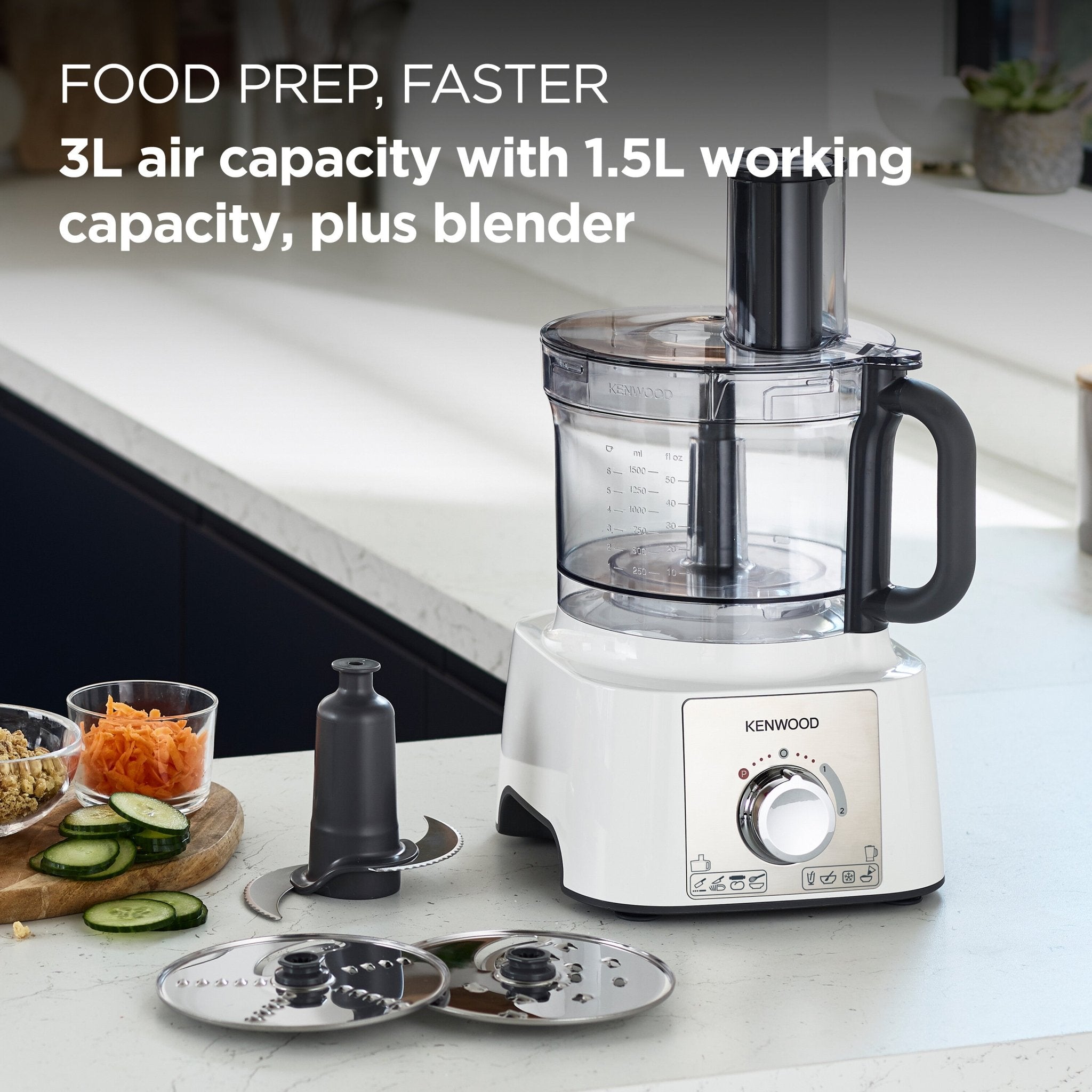 Kenwood - MultiPro Express Food Processor - FDP65.450WH – Kenwood