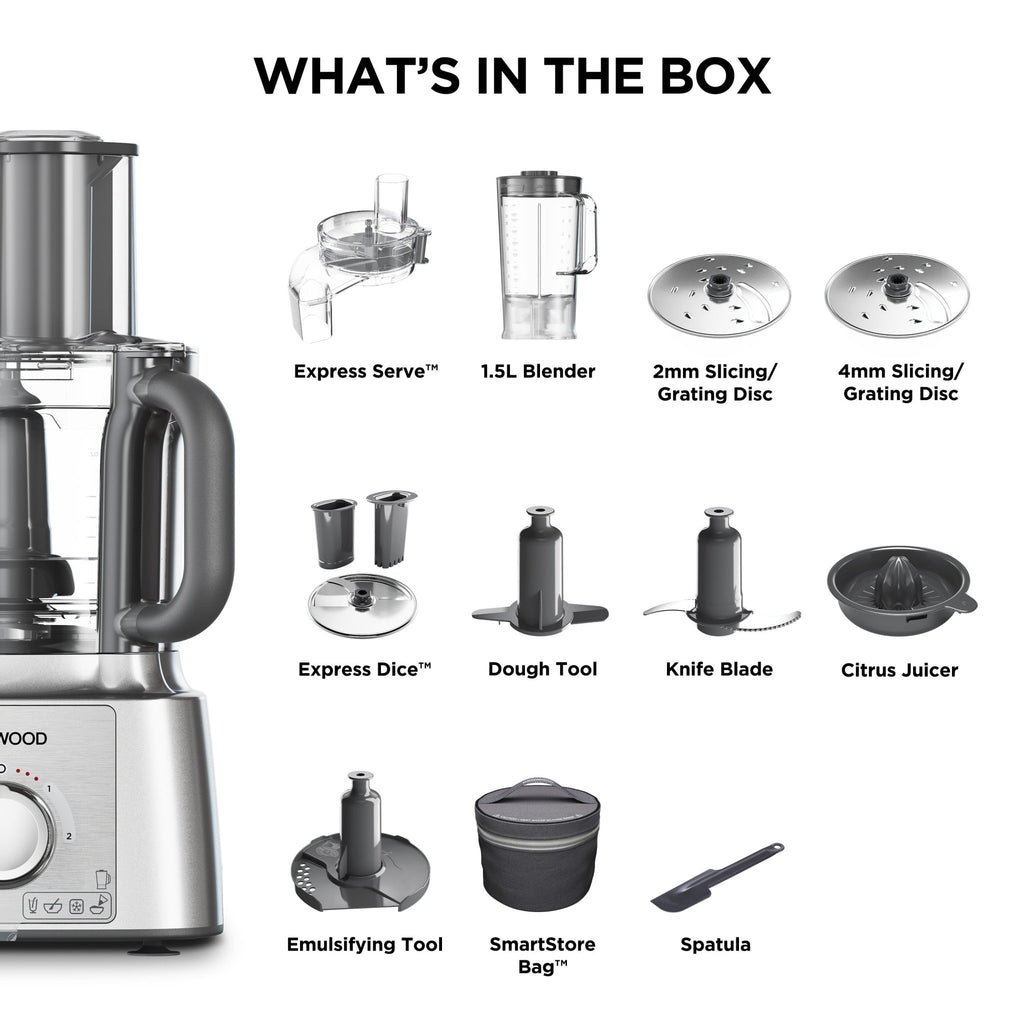 Kenwood - MultiPro Express Food Processor - FDP65.820SI - Kenwood South Africa