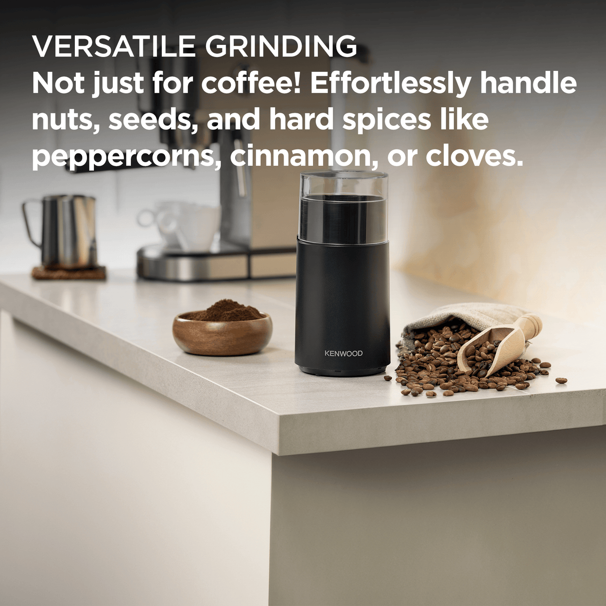 Kenwood - Electric Coffee, Nut & Spice Grinder 200W - CGP10.000BK - Kenwood South Africa