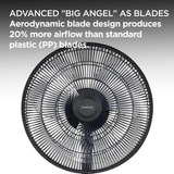 Kenwood - Pedestal Fan with LED Display Black - IFP17.000BK - Kenwood South Africa
