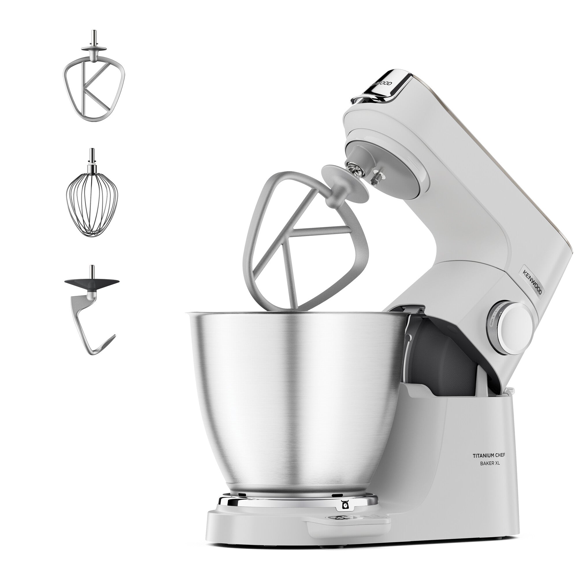 Kenwood - Titanium Chef Baker XL Stand Mixer White 1200W - KVL65