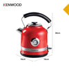 Kenwood - Moderna Cordless Kettle Red - ZTM55.000RD - Kenwood South Africa