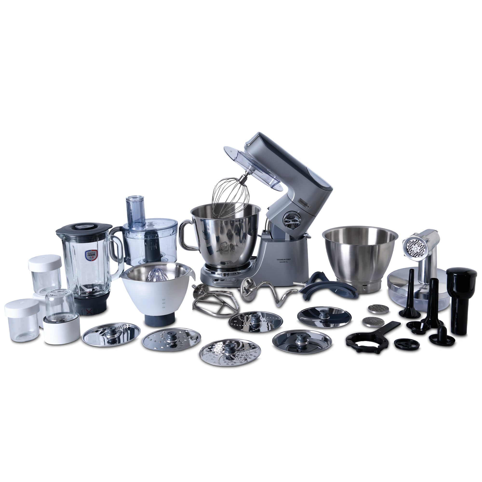 Kenwood - Titanium Chef Baker XL Stand Mixer 1200W Mega Pack